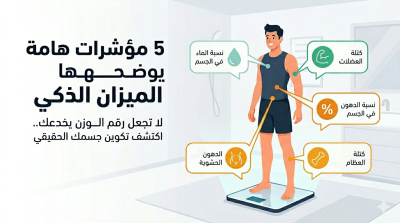 5 مؤشرات هامة يوضحها الميزان الذكي غير وزنك