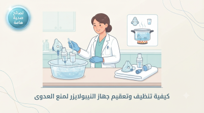 كيفية تنظيف وتعقيم جهاز النيبولايزر لمنع العدوى
