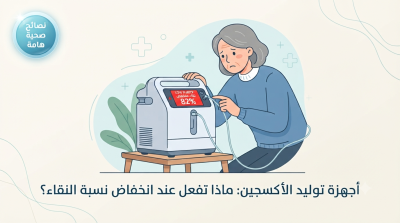 أجهزة توليد الأكسجين: ماذا تفعل عند انخفاض نسبة النقاء؟
