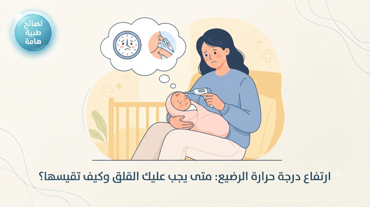 ارتفاع درجة حرارة الرضيع: متى يجب عليك القلق وكيف تقيسها؟