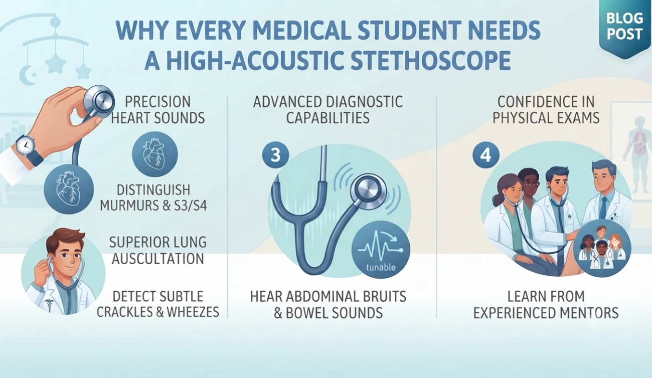 Why Every Medical Student Needs a High-Acoustic Stethoscope